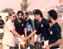 JCT Captain Parminder Singh introducing striker Kuljit Singh to the Chief Guest of the match.