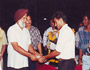 M. S. Bhullar while giving prizes to JCT players