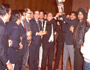 The Founder Mr. M.M.Thapar with Durand Cup 1987 victorious JCT Team.
