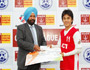 Chhetri receiving MoM award